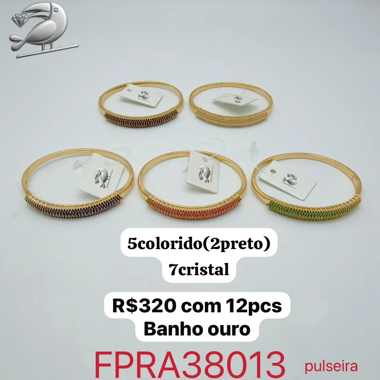 pulseira com pedras coloridas