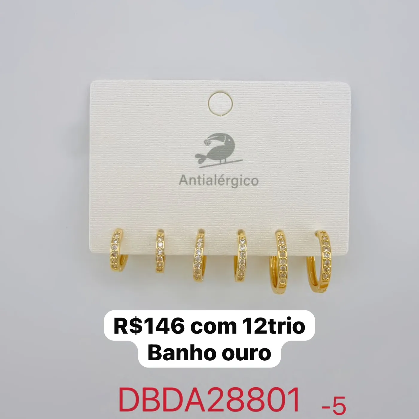 brincos argola com pedras